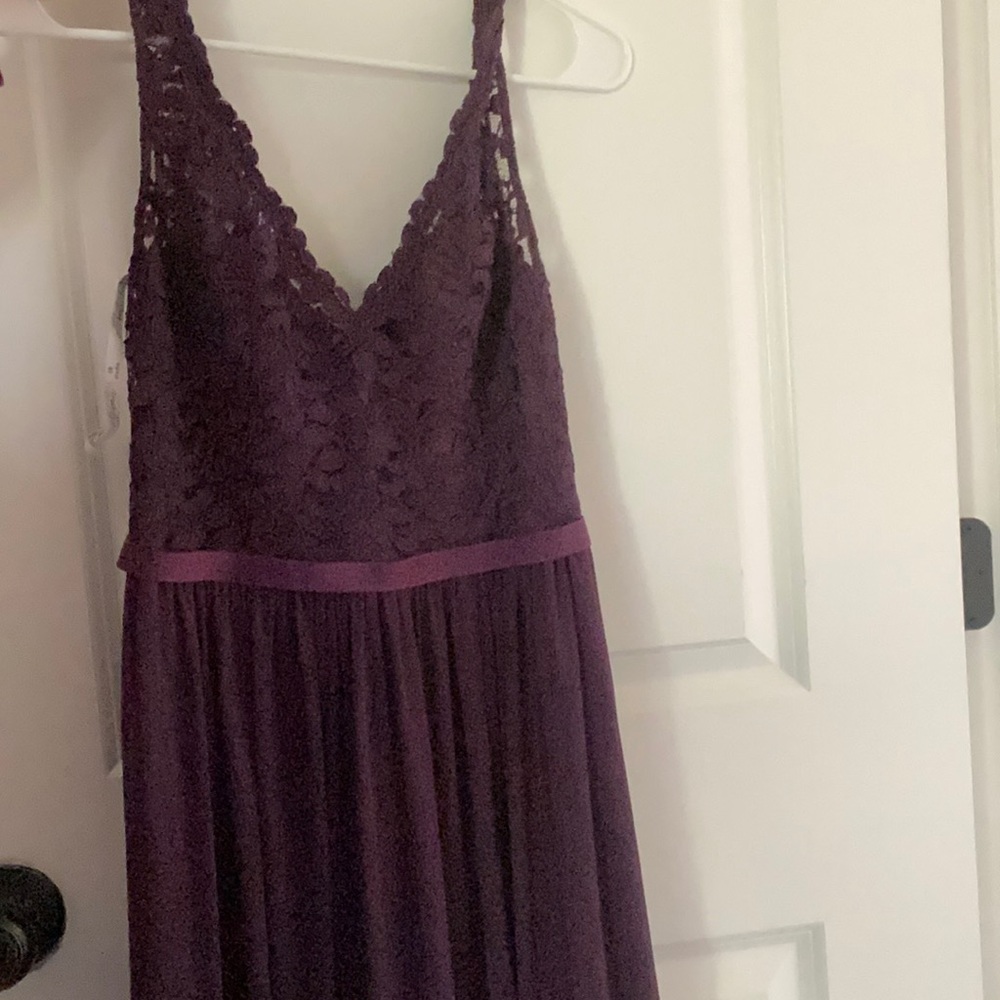 Purple bridesmaids dress